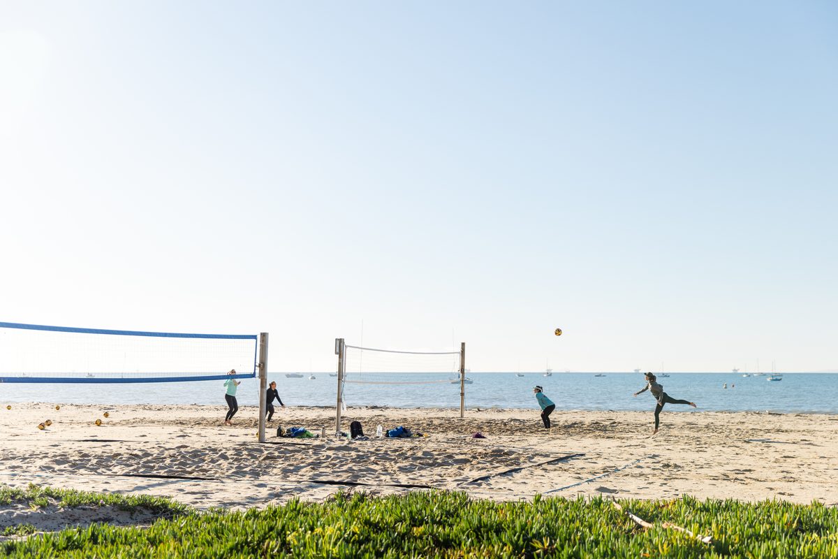 East Beach volleyball courts